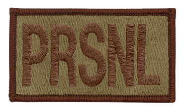 Multicam OCP PRSNL Patch with Hook Backing (Spice Brown Letters and Border)