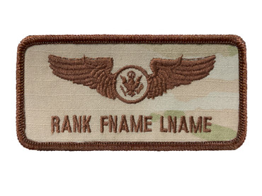 OCP 1-Line Aircrew Flight Suit Name Badge