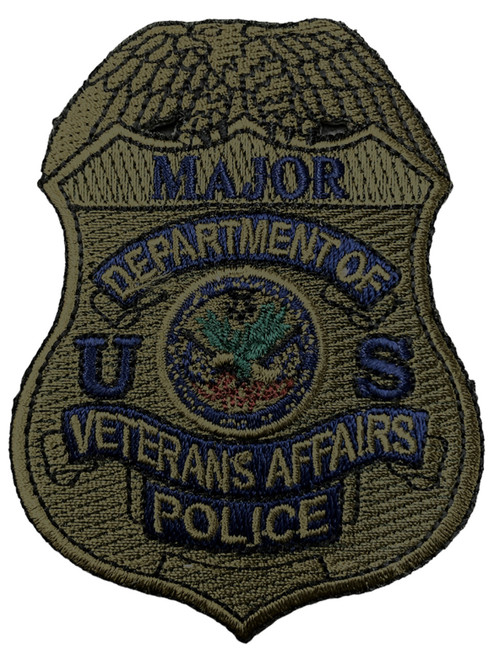 Subdued VA Police Badge Patch - Major