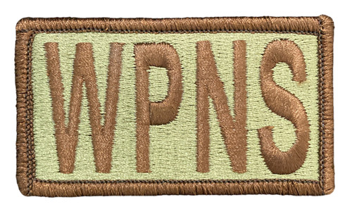 Multicam OCP WPNS Patch with Spice Brown Letters and Border with Hook Backing