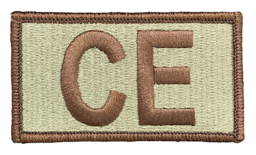 Multicam OCP CE Patch with Spice Brown Letters and Border with Hook Backing