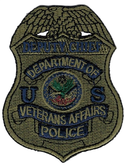 Subdued VA Police Badge Patch - Deputy Chief