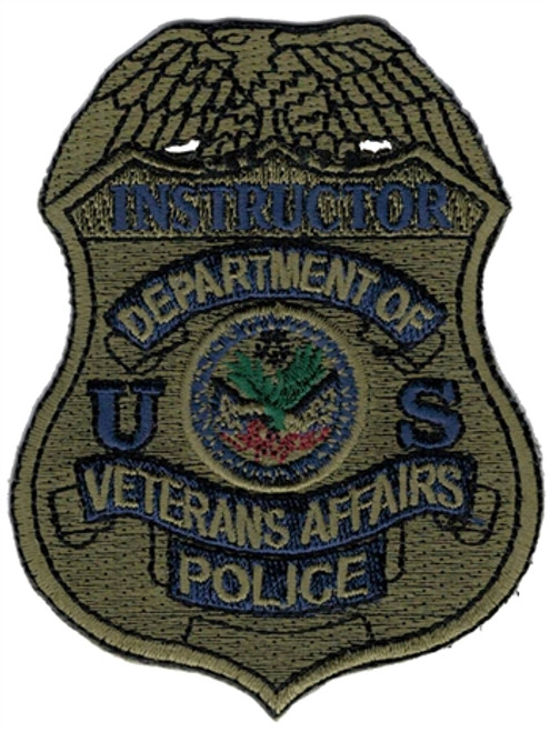 Subdued VA Police Badge Patch - Instructor