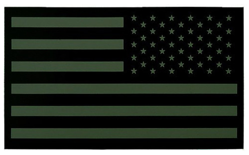 IR American Flag Patch - Subdued (Olive Drab - Right Side)