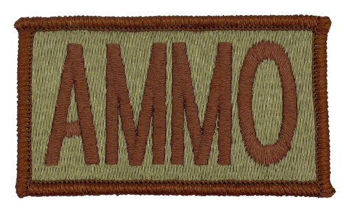 Multicam OCP AMMO Patch with Hook Backing (Spice Brown Letters and Border)