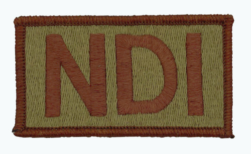 Multicam OCP NDI Patch with Hook Backing (Spice Brown Letters and Border)