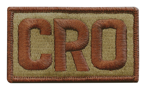 Multicam OCP CRO Patch with Hook Backing (Spice Brown Letters and Border)