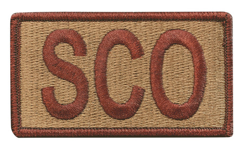 Multicam OCP SCO Patch with Hook Backing (Spice Brown Letters and Border)