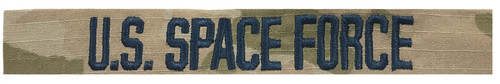 U.S. SPACE FORCE Name Tape - Multicam OCP With Space Blue Thread Sew On