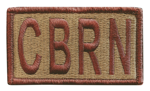 Multicam OCP CBRN Patch with Hook Backing (Spice Brown Letters and Border)