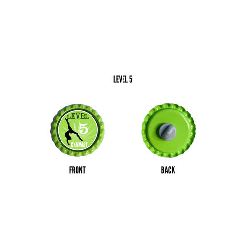 Level 5 Front & Back Compulsory Bottle Cap Pin