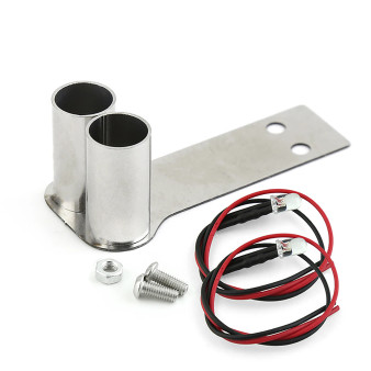 Stainless Steel Twin Exhaust Pipe LED Modified