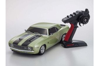 KYOSHO 1/10 FAZER MK2 1969 CHEVY CAMARO Z/28 FROST GREEN 4WD ELECTRIC RC CAR [34418T2]