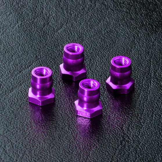 MST Alum. Ball Connector Nut 4.8 - Purple