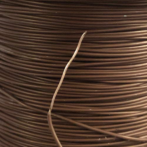 UL1199 PTFE Hook-Up Wire - 28AWG Solid Conductor - Brown