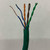 24 GA 4 PAIR SOLID NON SHIELDED CAT5E GREEN PVC JKT