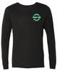 Customizable Fargo Grinders adult long sleeve tee with logo on chest and optional back customization