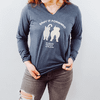 Humane Society of the Lakes Spay it Forward Hooded Shirt Navy Frost 1