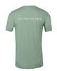 Soul Solutions | Logo Tee Heather Sage Back