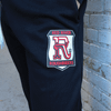 Unisex sizing for a comfortable fit with ribbed ankle cuffs.