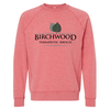 Slim fit Birchwood raglan sweatshirt with 1x1 ribbing at neck, cuffs, and waistband