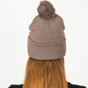 100% acrylic custom embroidered beanie with a pom-pom, featuring a 12" knit and a 3" cuff for extra warmth and comfort.