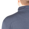 Custom embroidered pullover with cadet collar and dyed-to-match zipper