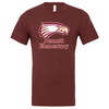Bennett Elementary School | Adult T-Shirt Heather Cardinal Front Chest