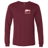 Bennett Elementary School | Adult Long-Sleeve Tee Heather Cardinal Left Chest