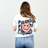 Blue Funky Fargo Wavy Graphic Tee