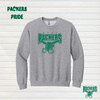 West Fargo Packers High School Crewneck grey