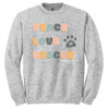 Humane Society of the Lakes Peace Love Rescue Crewneck Ash