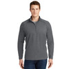 Dark Gray Heather TALL Unisex Adult Sport-Wick® Stretch 1/4-Zip Pullover