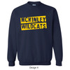 McKinley Elementary School | Adult Sweatshirt Navy Design 4