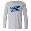 McKinley Elementary School | Adult Long Sleeve T-Shirt Sport Grey Design 4