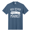Red River Market T-Shirt Vintage Heather Blue Front