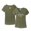Harvest Hope Farm Grow in Grace V-Neck Tee Military Green Frost
