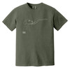 Humane Society of the Lakes Dog Outline Tee Moss