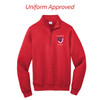 Comfortable 50/50 cotton/poly fleece sweatshirt with a tear-away label.
