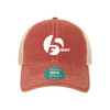 F5 Project Trucker Cap Cardinal/Khaki with White Logo
