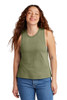 Allmade® Women's Tri-Blend Muscle Tank model front