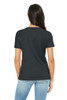 BELLA+CANVAS® Women's Relaxed Heather CVC V-Neck Tee model back