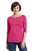 District® Women's Perfect Weight® 3/4-Sleeve Tee model front