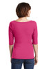 District® Women's Perfect Weight® 3/4-Sleeve Tee model back