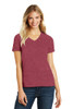 District® Women's Perfect Blend® CVC V-Neck Tee model front