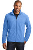 Port Authority® Heather Microfleece Full-Zip Jacket model front