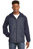 Sport-Tek® Heather Colorblock Raglan Hooded Wind Jacket