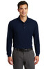 Port Authority® Long Sleeve Silk Touch™ Polo with Pocket front