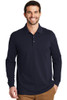Port Authority® EZCotton® Long Sleeve Polo front