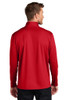 Model facing back Port Authority® C-FREE® Double Knit 1/4-Zip